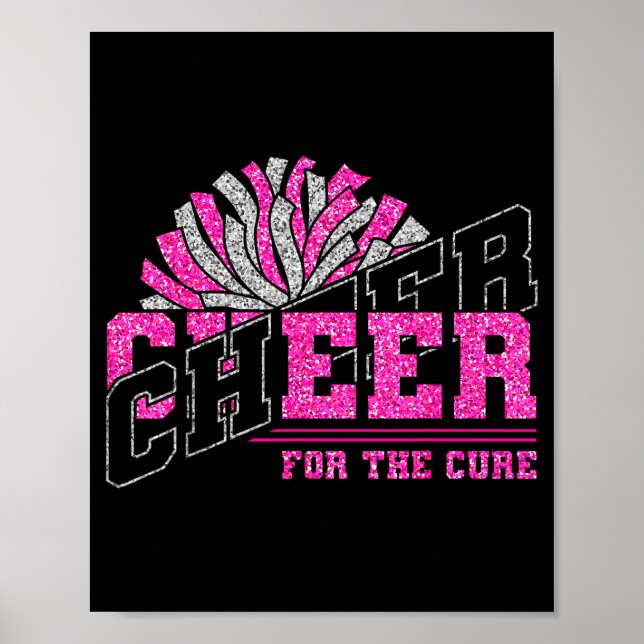 Poster Cheer For The Breast Cancer Awareness Cheer Mom Ma (Frente)