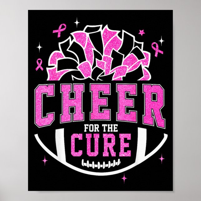 Poster Cheer For The Breast Cancer Awareness Cheerleader  (Frente)