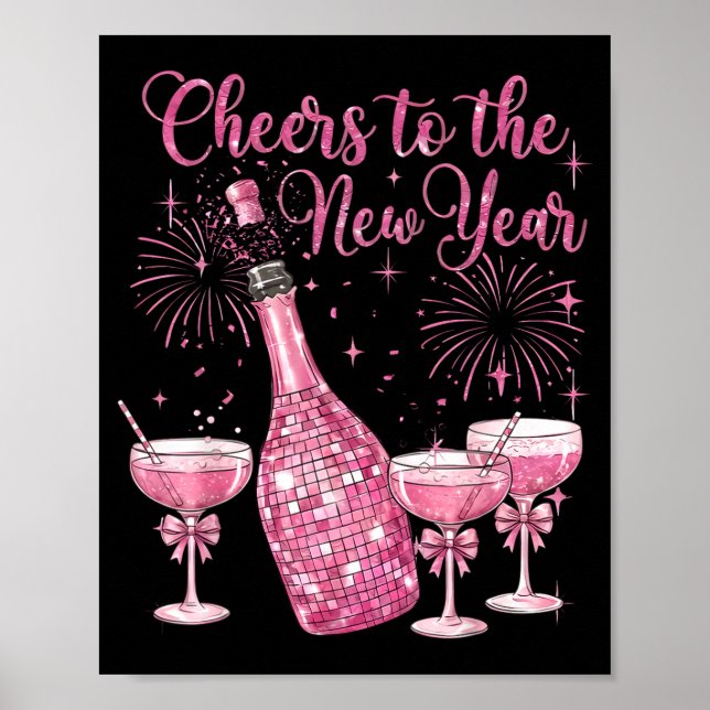 Poster Cheer To The New Year Happy New Year 2026 Party  (Frente)