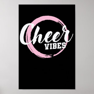 Poster Cheer Vibes Cheerleader Turnen anfeuern