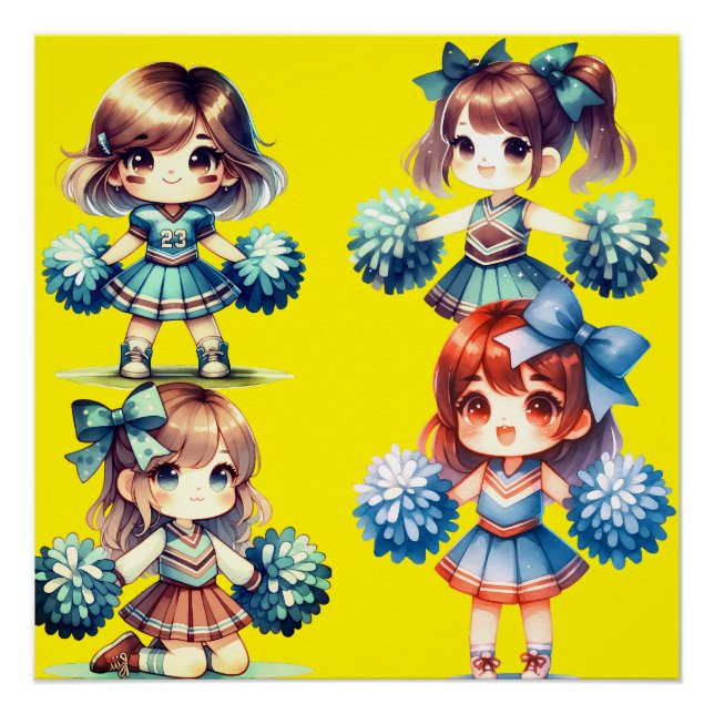Pôster Cheerleader brilhante Poster (Frente)