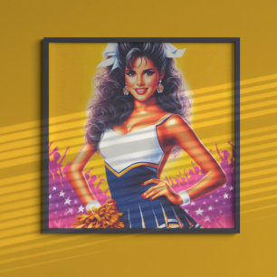 Poster Cheerleader de Vintage Cute