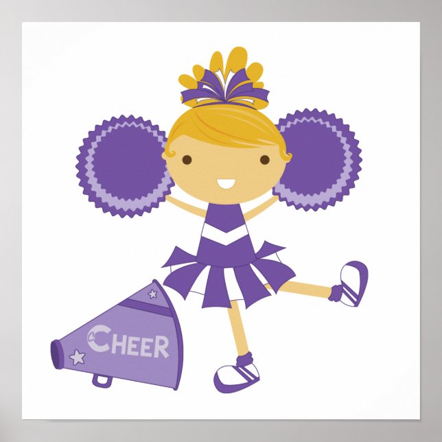 Pôster Cheerleader em Roxo (Frente)