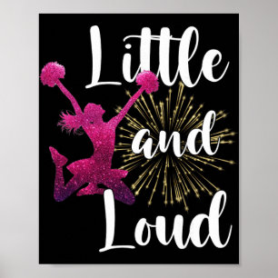 Poster Cheerleader engraçada pequena e alta torcida Che