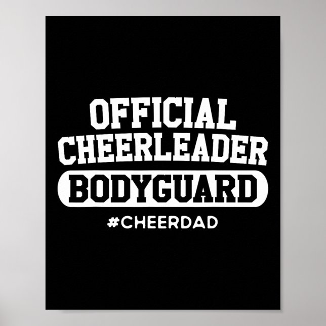 Poster Cheerleader Oficial do pai BodyGuard Equipe do Pap (Frente)