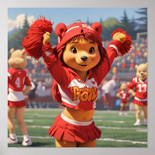 Poster Cheerleader Winnie the Pooh 1 (Frente)