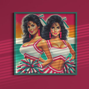 Poster Cheerleaderes Vintage