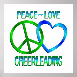 Poster CHEERLEADING do amor da paz