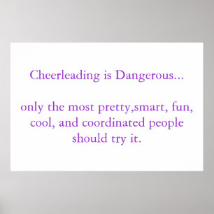 Pôster Cheerleading é perigoso