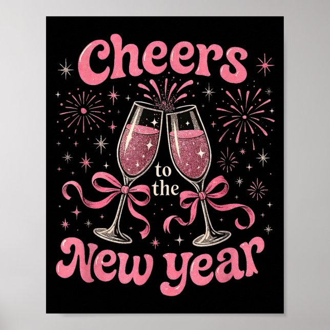 Poster Cheers To The New Year 2026 Nk Celebration Gift  (Frente)