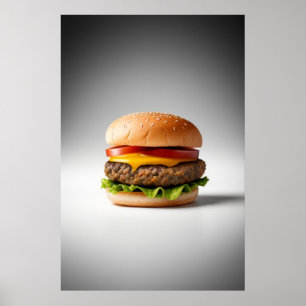Poster Cheeseburger brilhante