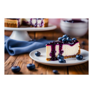 Pôster Cheesecake de mirtilo