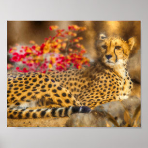 POSTER CHEETAH APENAS CHILLIN
