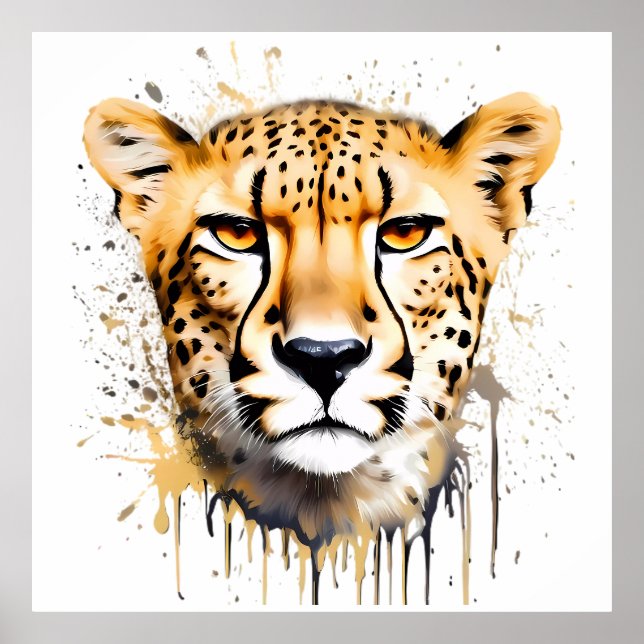 Poster Cheetah Portrait (Frente)