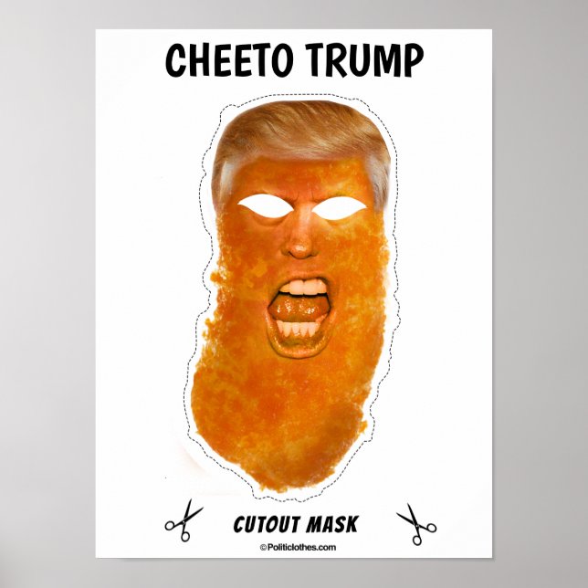 Poster Cheeto Trump Halloween Mask (Frente)