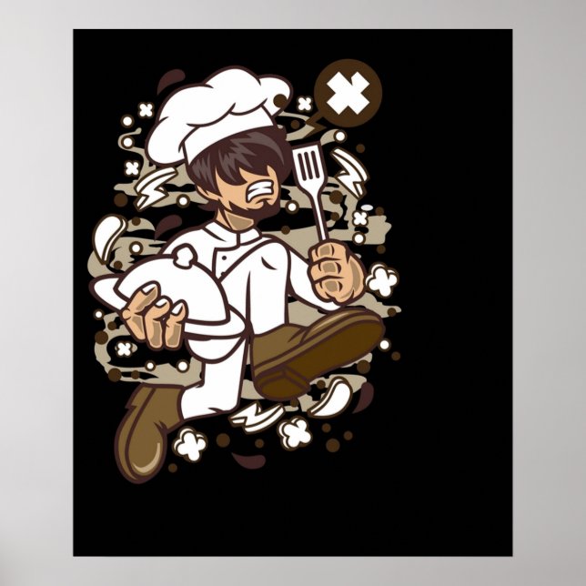 Poster Chef em quadrinhos (Frente)