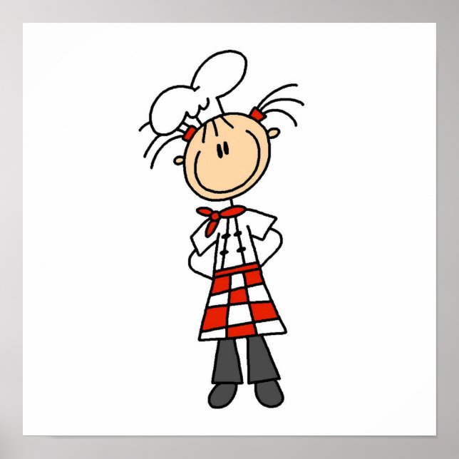 Pôster Chef feminino (Frente)