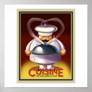 Poster Chef francês