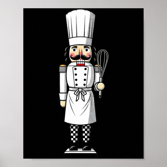 Poster Chef Nutcracker Cook Hat Xmas  (Frente)