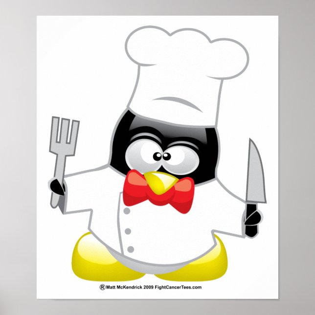 Poster Chef Penguin (Frente)