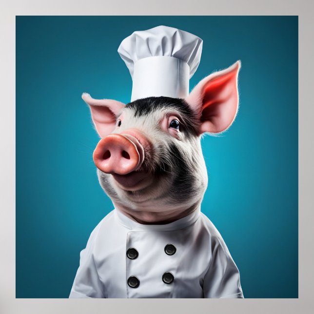 Poster Chef Pig (Frente)