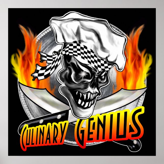 Pôster Chef Skull 5 (Frente)