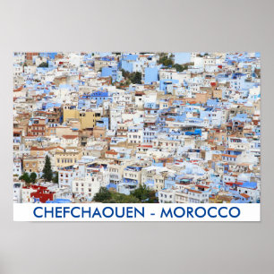 Poster Chefchaouen, Marrocos