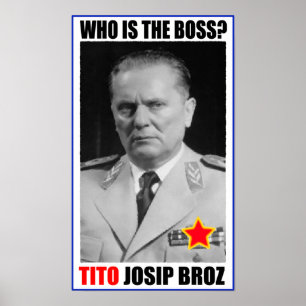 PÔSTER CHEFE DE JOSIP BROZ TITO DO MARECHAL