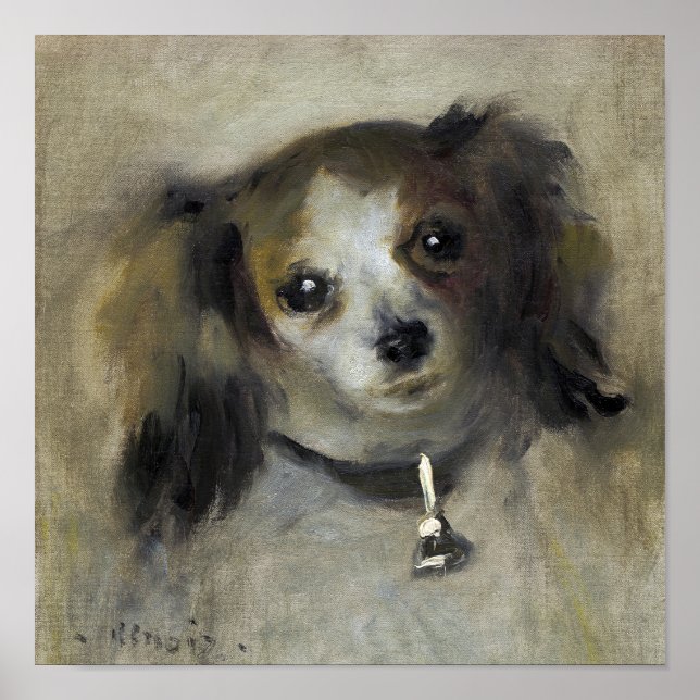 Poster Chefe de pintura de Cachorro de Auguste Renoir (Frente)