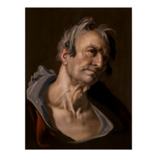 Pôster Chefe de um Velho de Abraham Bloemaert