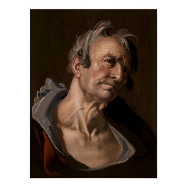 Pôster Chefe de um Velho de Abraham Bloemaert (Frente)