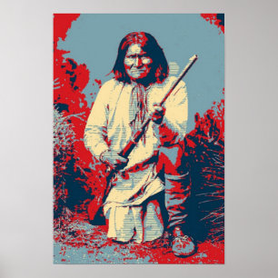 Poster Chefe Geronimo Pop Art