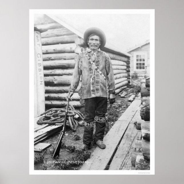 Pôster Chefe Indiano Tanana Alaska 1916 (Frente)