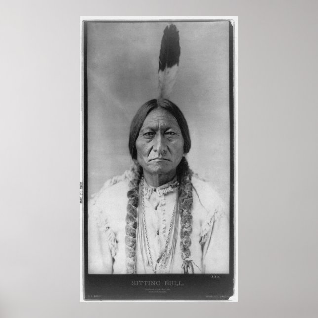 Pôster Chefe Indígena Americano Sitting Bull (Frente)