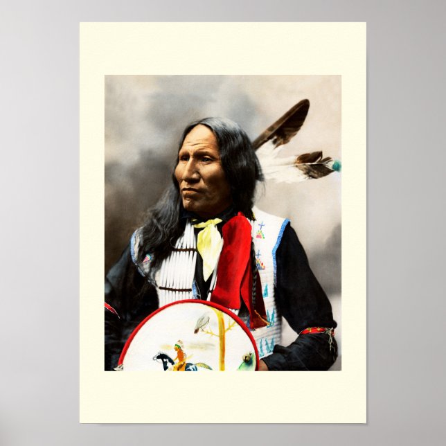 Poster Chefe Indígena Sioux (Frente)