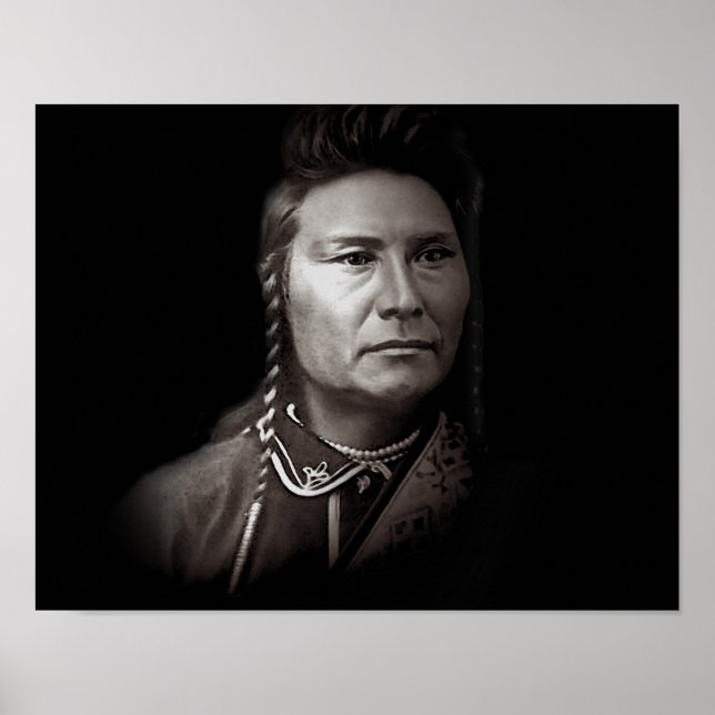 Poster Chefe Joseph do índio americano Nez Perce (Frente)