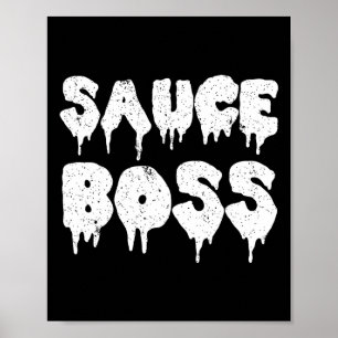 Poster Chefe Molho Chefe Churrasco Cozinheira Comida Humo
