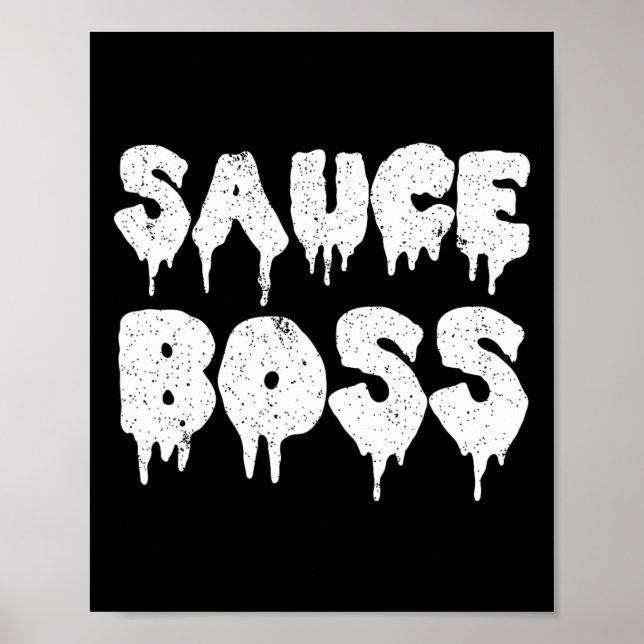 Poster Chefe Molho Chefe Churrasco Cozinheira Comida Humo (Frente)