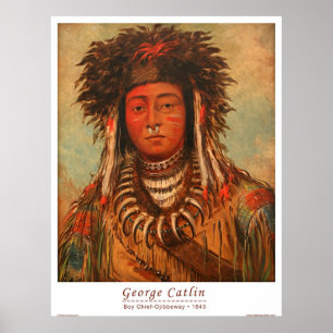 Poster Chefe-Ojibbeway do menino