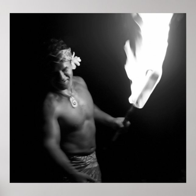 Pôster CHEFE SAMOANO com TORCH (Frente)