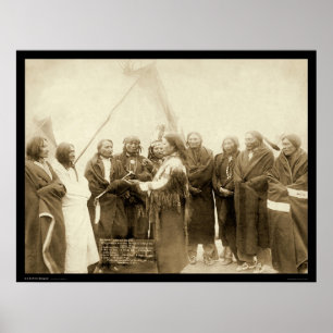 Pôster Chefes indianos com milhas gerais SD 1891