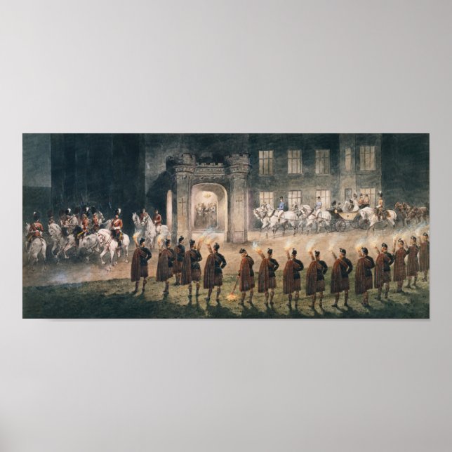 Poster Chegada a Nicholas II no Castelo Balmoral (Frente)