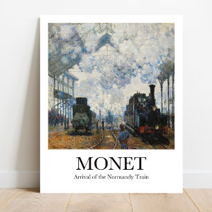 Poster Chegada do comboio da Normandia por Claude Monet