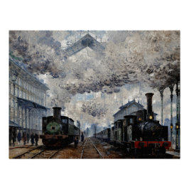 Pôster Chegada do comboio normando