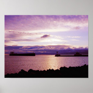 Poster Chegada do navio do amanhecer