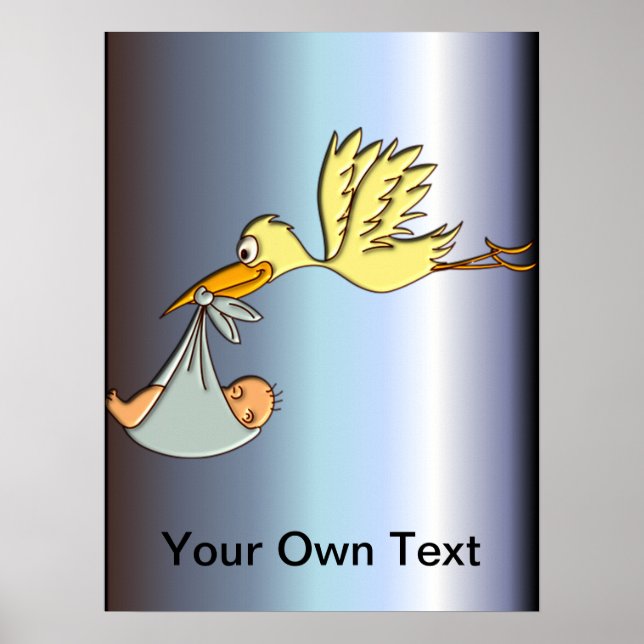 Poster Chegada do recém-nascido - Entrega de Storages Voa (Frente)