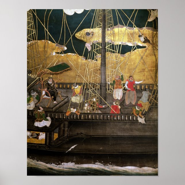 Poster Chegada dos portugueses no Japão (Frente)