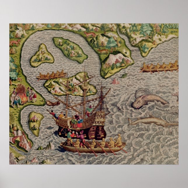 Pôster Chegada e desembarque (Frente)