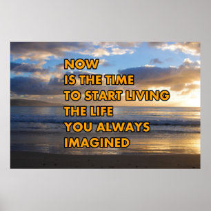 Poster Chegou a hora de começar a viver