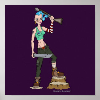 Poster Cheio Blue Tank Girl